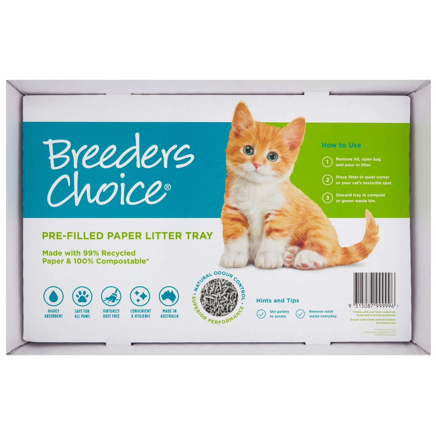 Breeders Choice Pre-Filled Disposable Cat Litter Trays