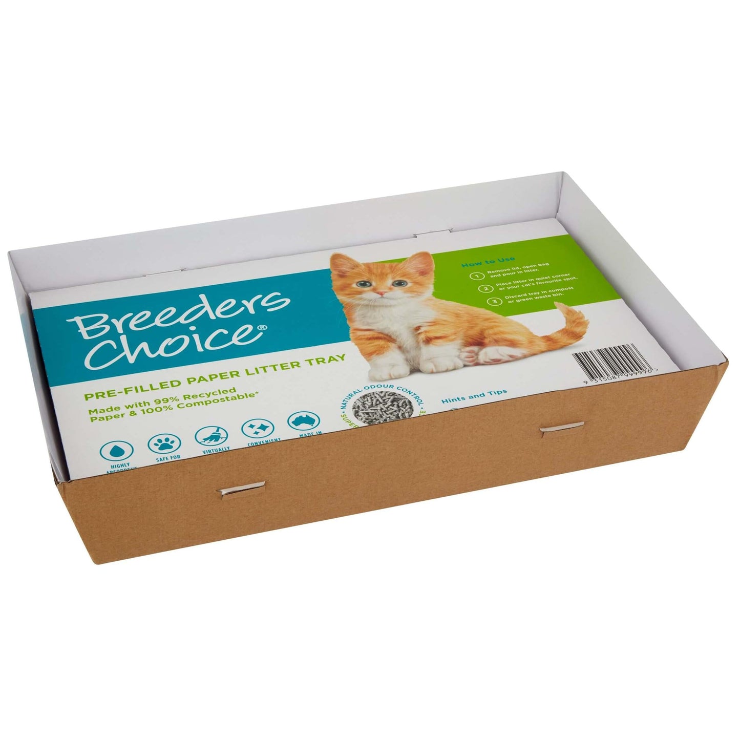 Breeders Choice Pre-Filled Disposable Cat Litter Trays