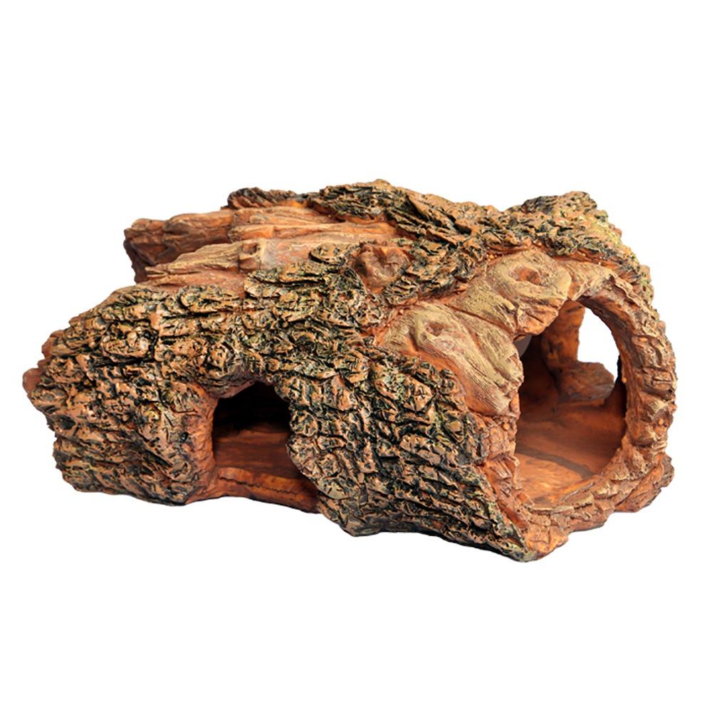 Aqua One Fish Ornament Hollow Log 22x15x11cmh