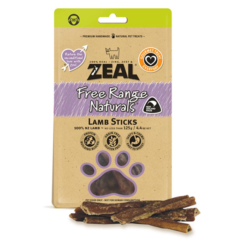 Zeal Free Range Lamb Sticks 125g