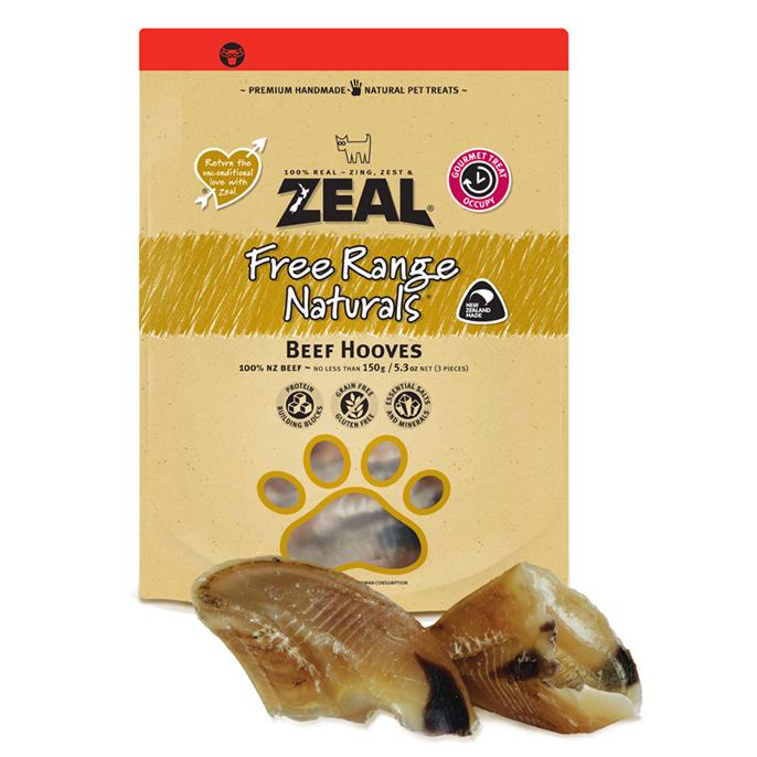 Zeal Free Range Beef Hooves 125g