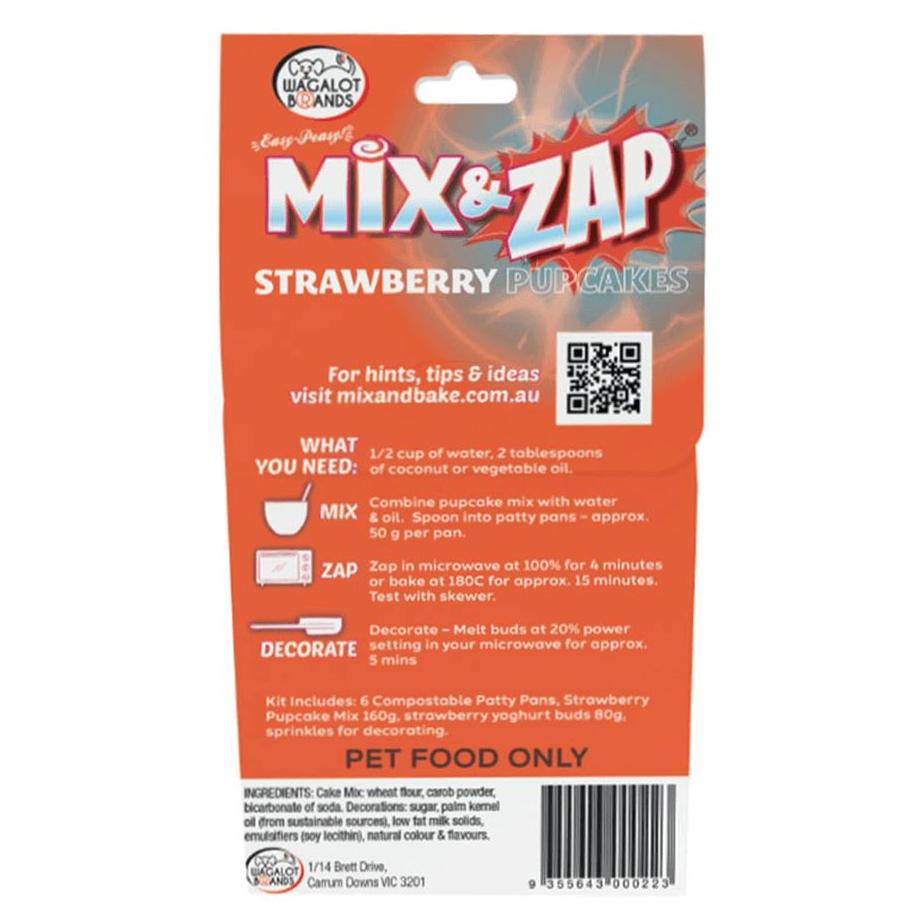 Mix & Zap Strawberry Pupcake Kit 290g