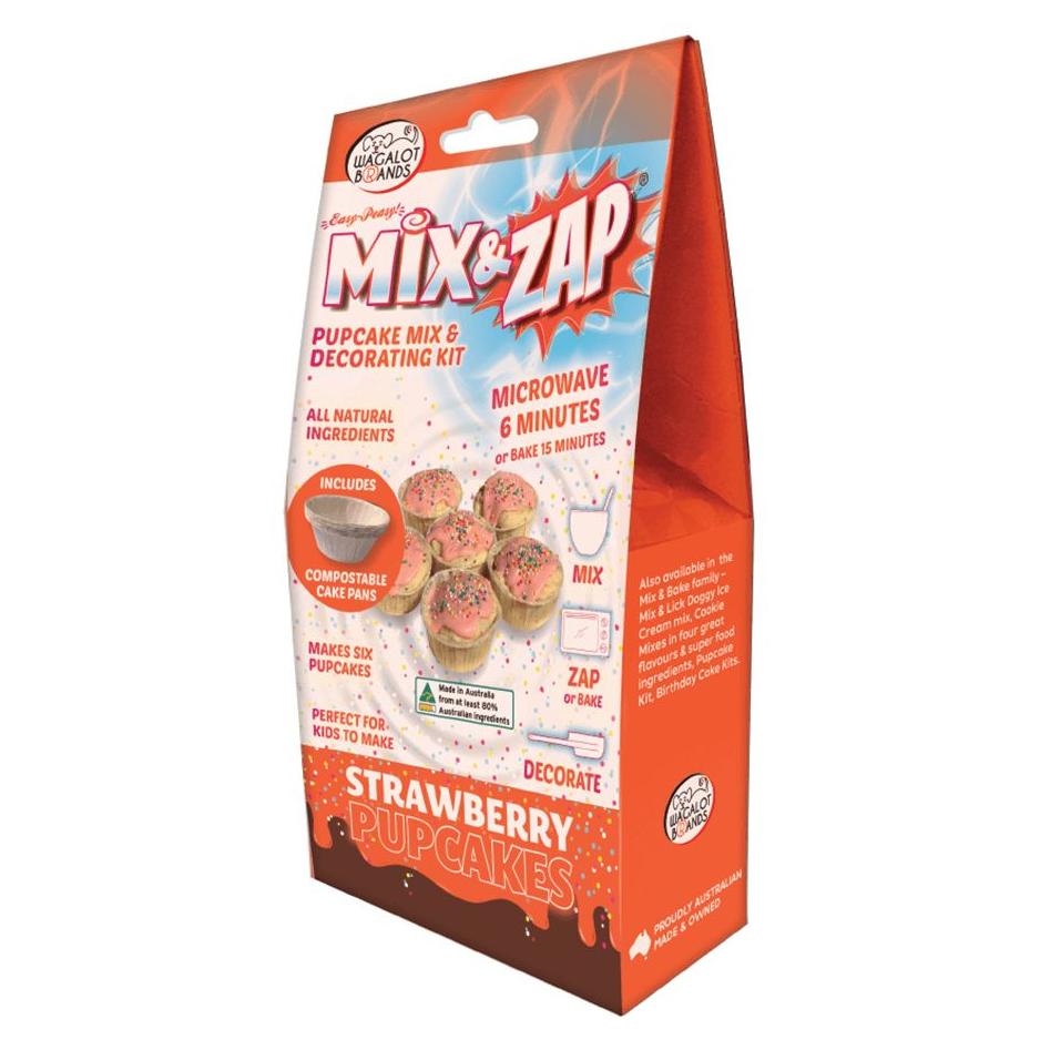 Mix & Zap Strawberry Pupcake Kit 290g