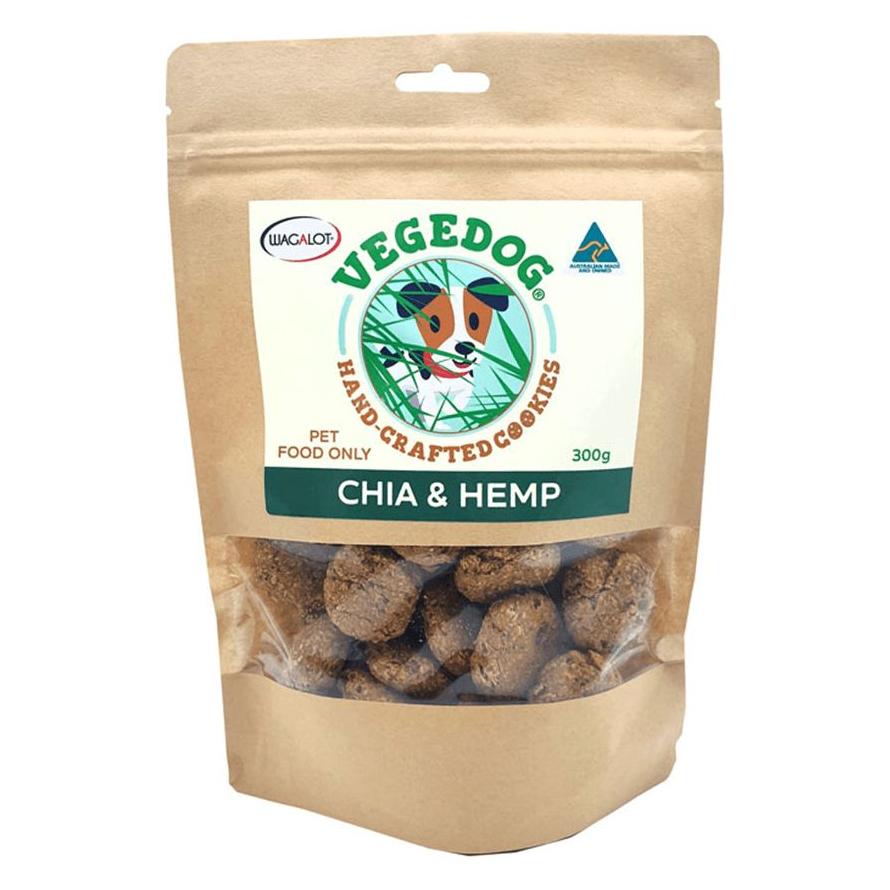 Vege Dog Cookies Chia & Hemp Dog Treats 300g