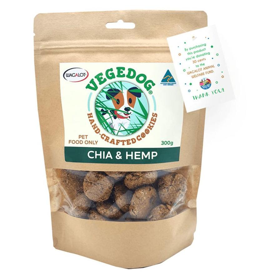 Vege Dog Cookies Chia & Hemp Dog Treats 300g