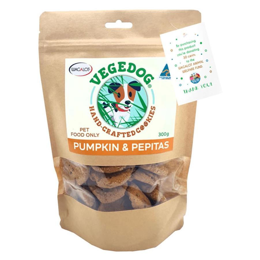 Vege Dog Cookies Pumpkin & Pepitas Dog Treats 300g