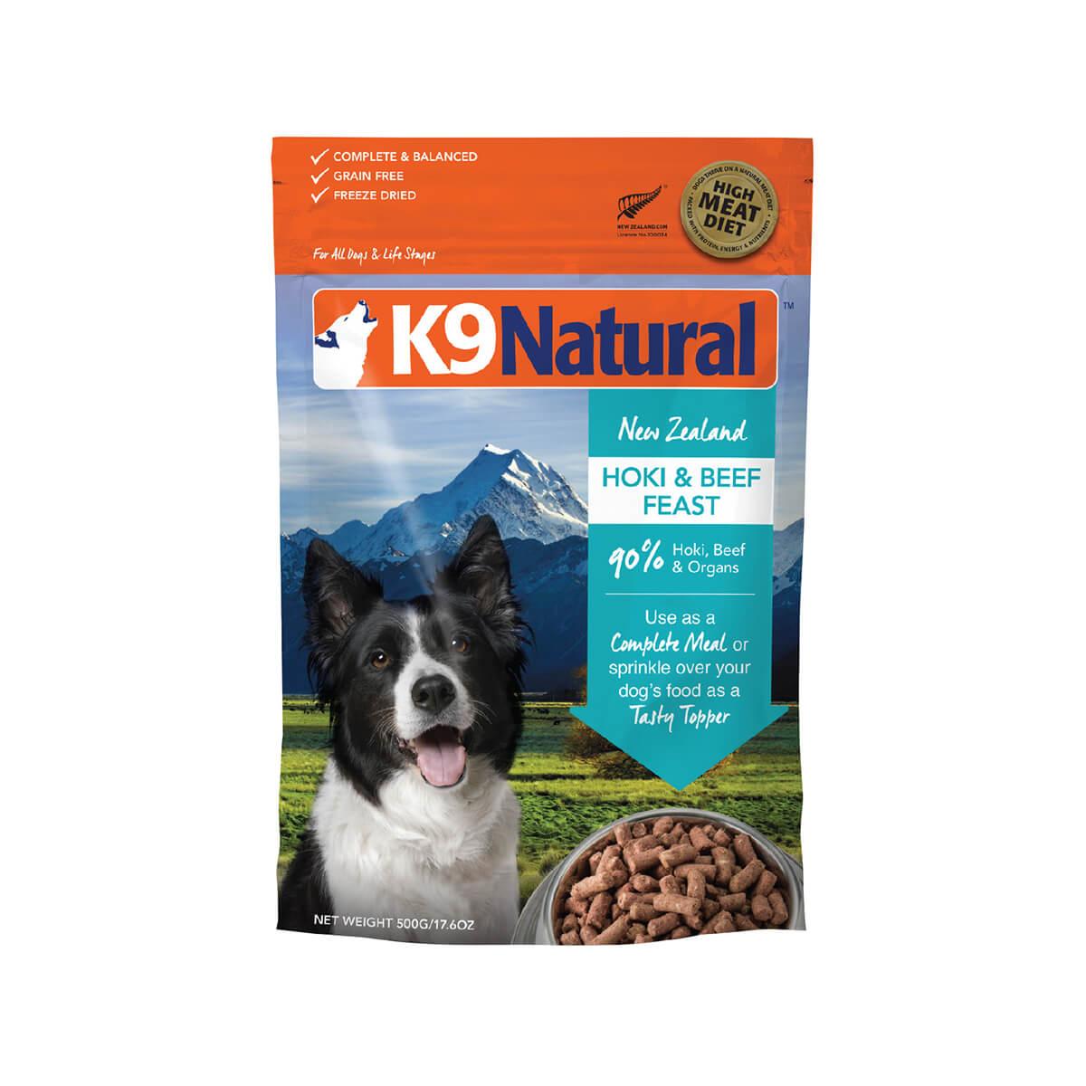 K9 Natural Freeze Dried Hoki & Beef Dog Food Topper