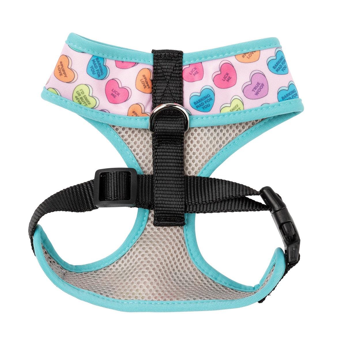 FuzzYard Candy Hearts Dog Harness