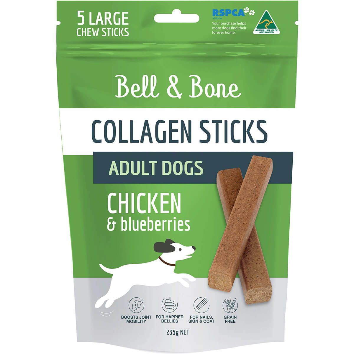 Bell & Bone Chicken Collagen Sticks Adult Dogs Treats 235g