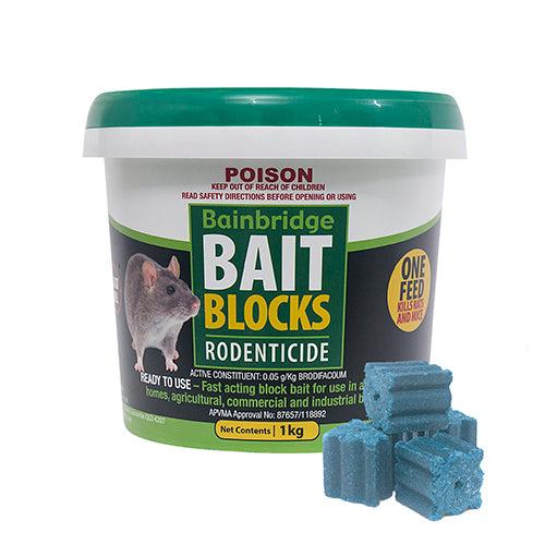Bainbridge Rodent Bait Blocks Brodifacoum 0.05g/kg