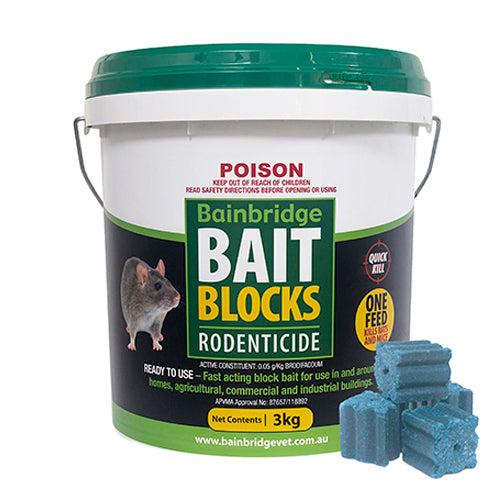 Bainbridge Rodent Bait Blocks Brodifacoum 0.05g/kg