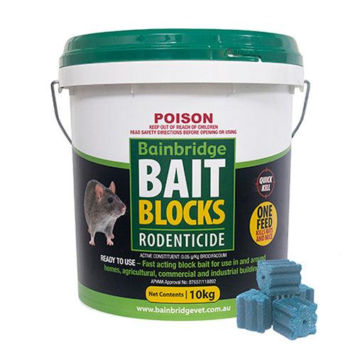 Bainbridge Rodent Bait Blocks Brodifacoum 0.05g/kg