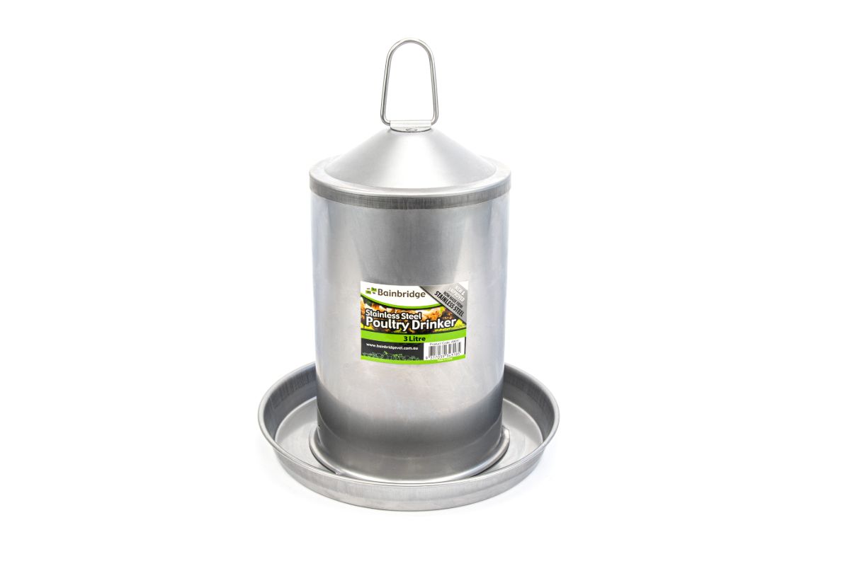 Bainbridge Stainless Steel Poultry Drinker