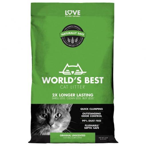 World's Best Unscented Clumping Cat Litter