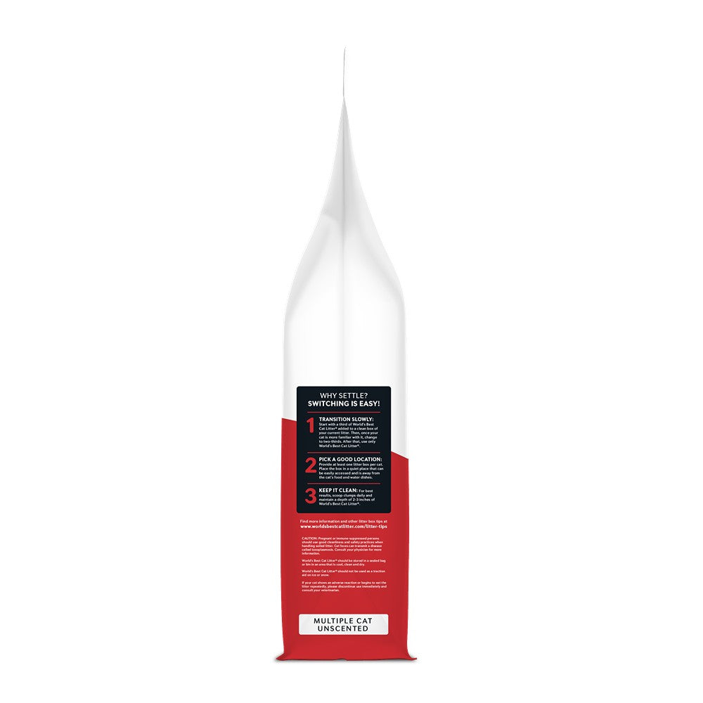 World's Best Multiple Cat Unscented Cat Litter