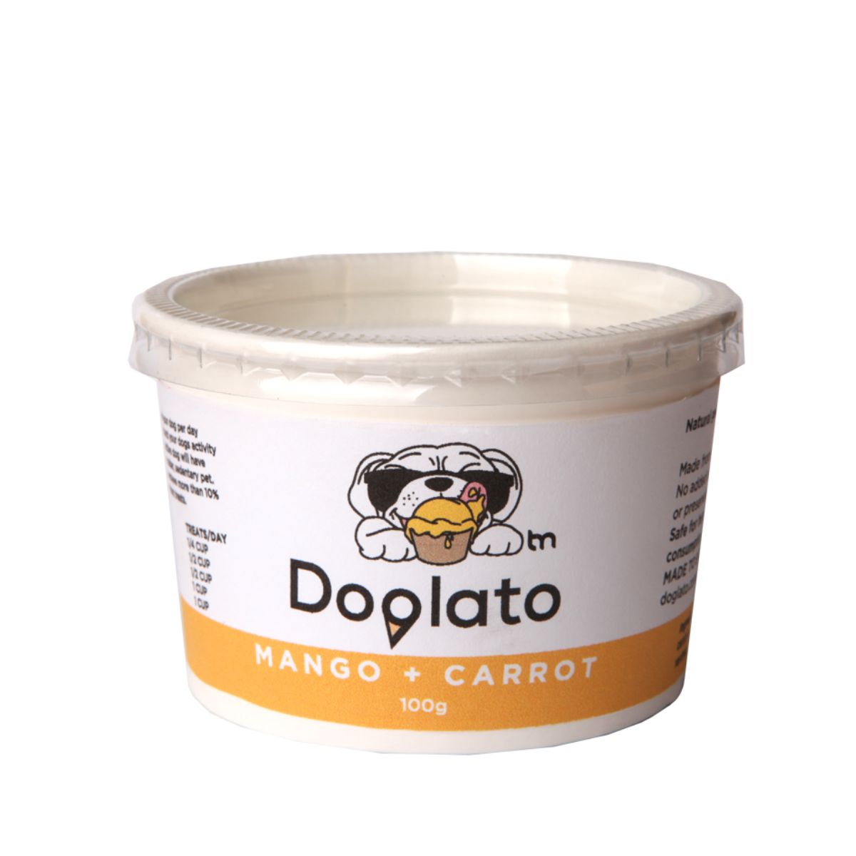 Doglato Mango Carrot Frozen Dog Treat 100ml