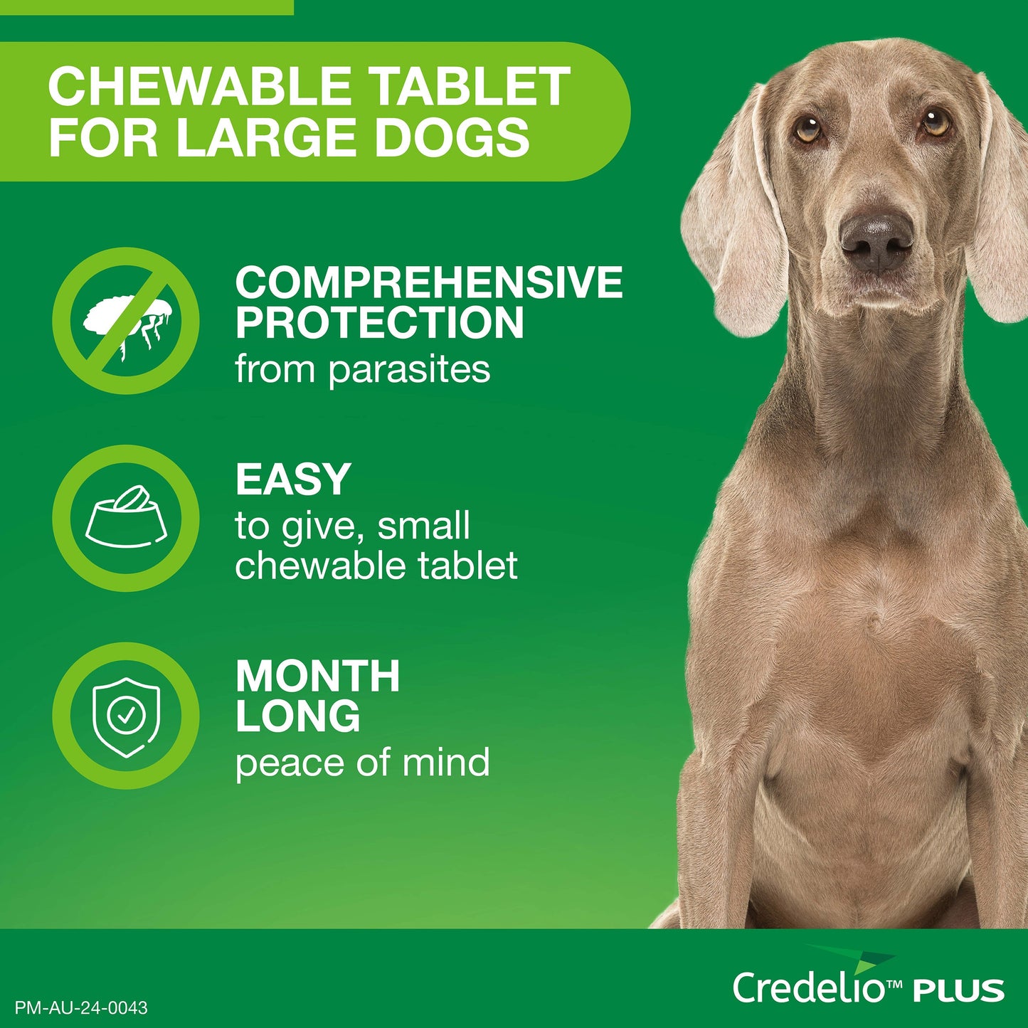 Credelio PLUS Chewable Tablets For Large Dogs 11-22kg