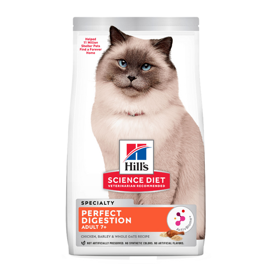 Hill's Science Diet Perfect Digestion Adult 7+ Dry Cat Food 2.72kg