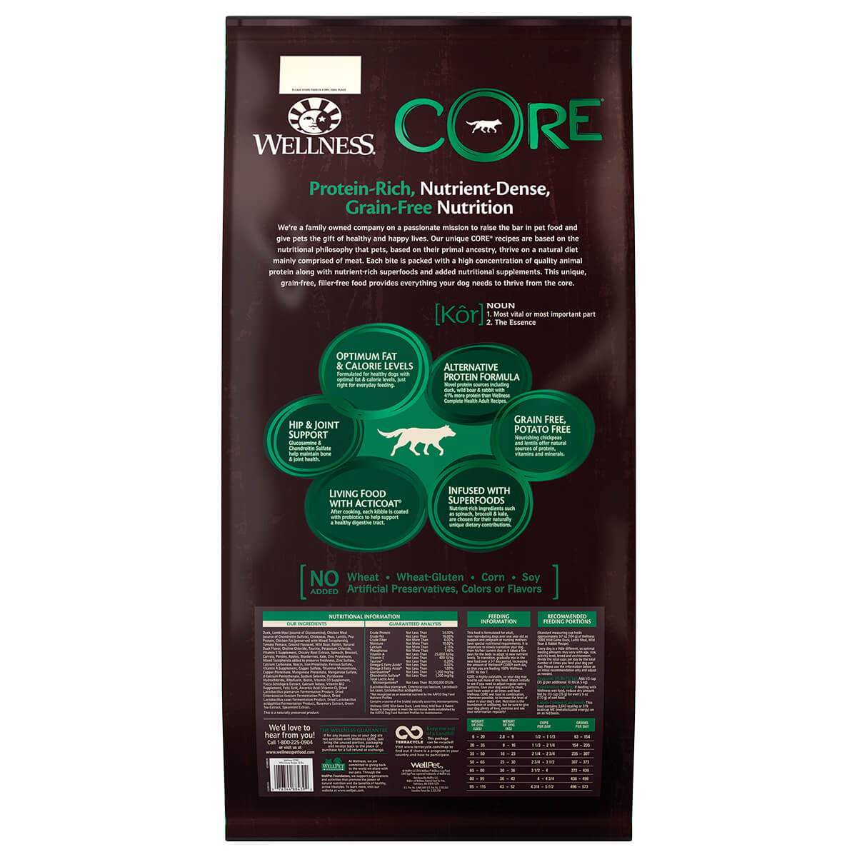 Wellness Core Grain Free Adult Wild Game Dry Dog Food 10kg