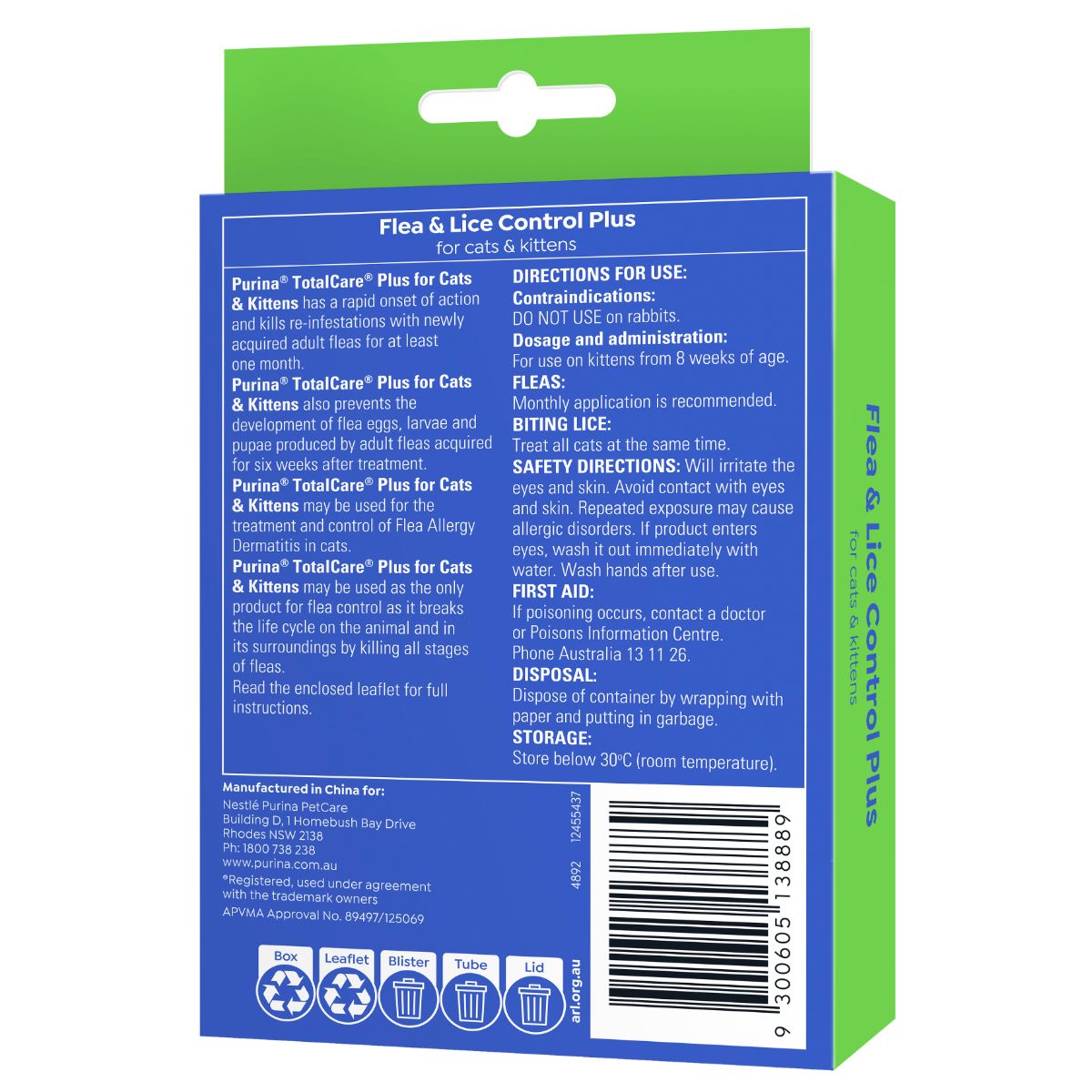 Purina Total Care Flea & Lice Control Plus for Cats & Kittens