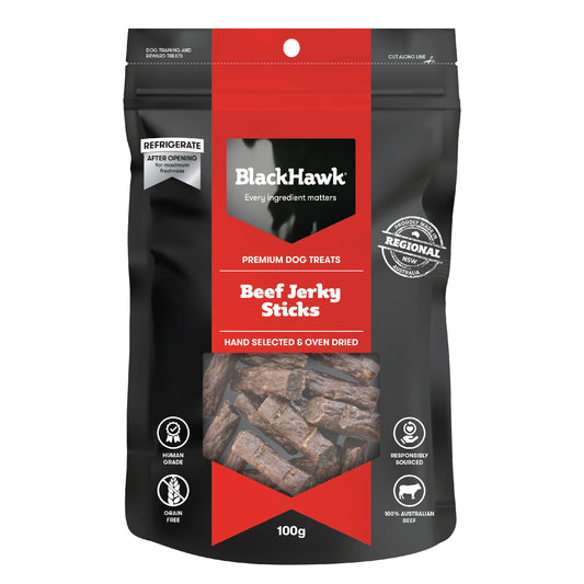 Black Hawk Beef Jerky Sticks Dog Treats