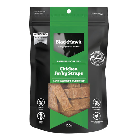 Black Hawk Chicken Jerky Straps Dog Treats