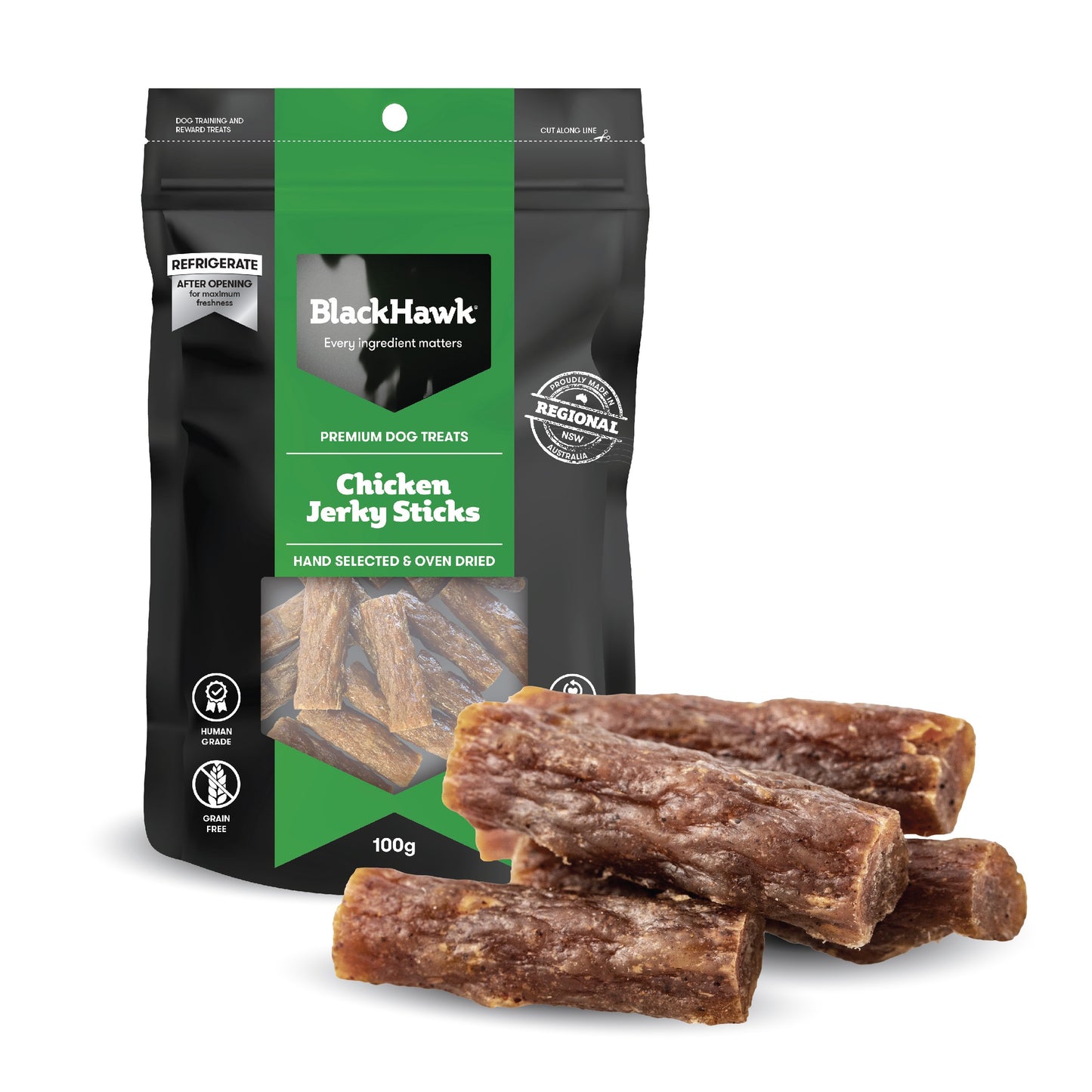 Black Hawk Chicken Jerky Sticks Dog Treats