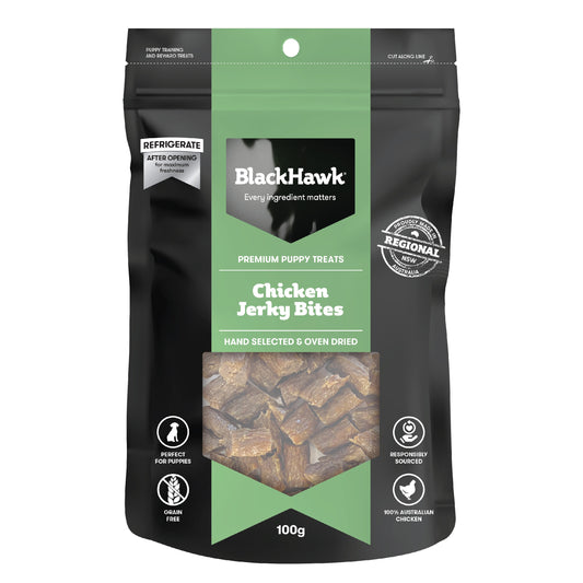 Black Hawk Chicken Jerky Bites Puppy Dog Treats