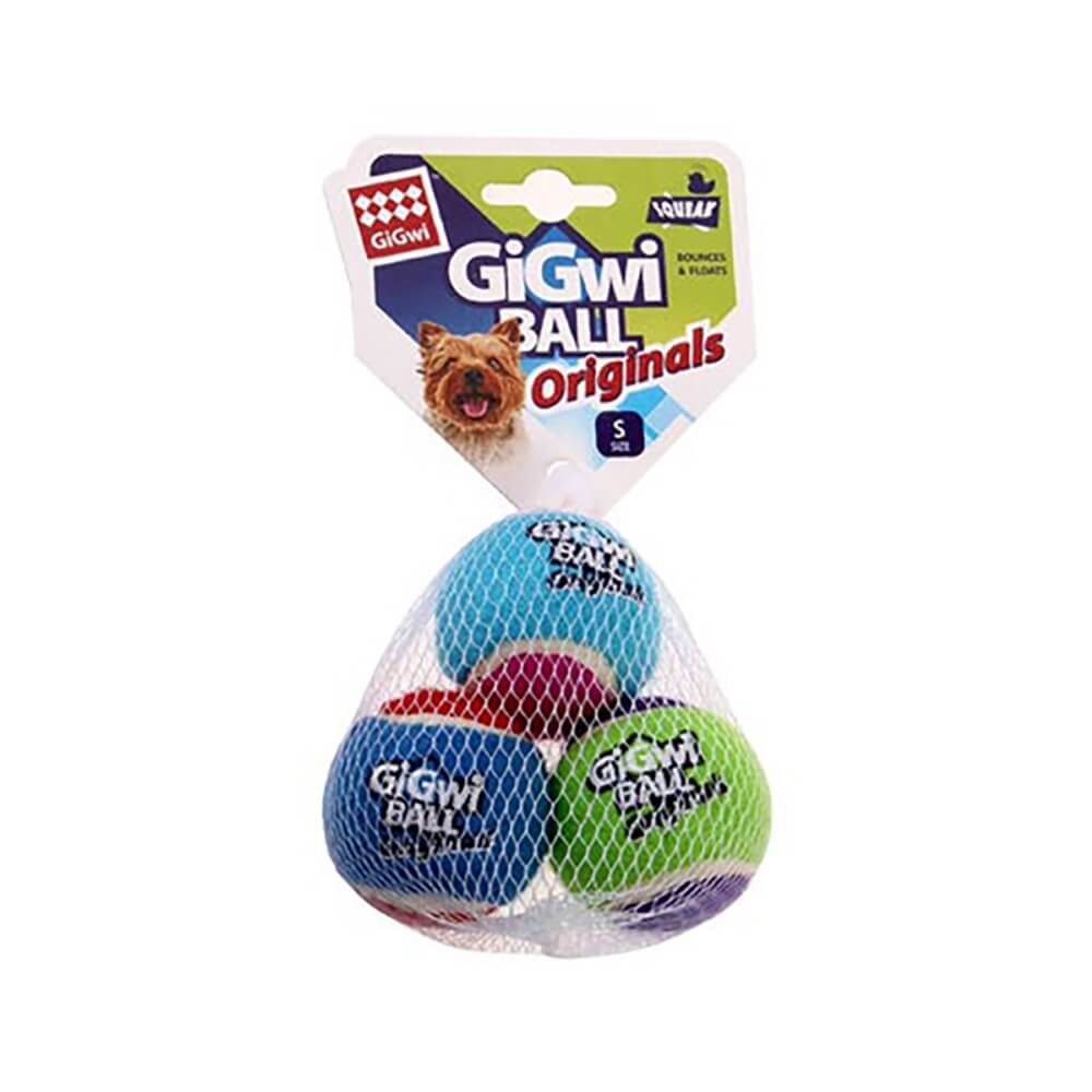 Gigwi Tennis Ball Small Dog Toy 3pack