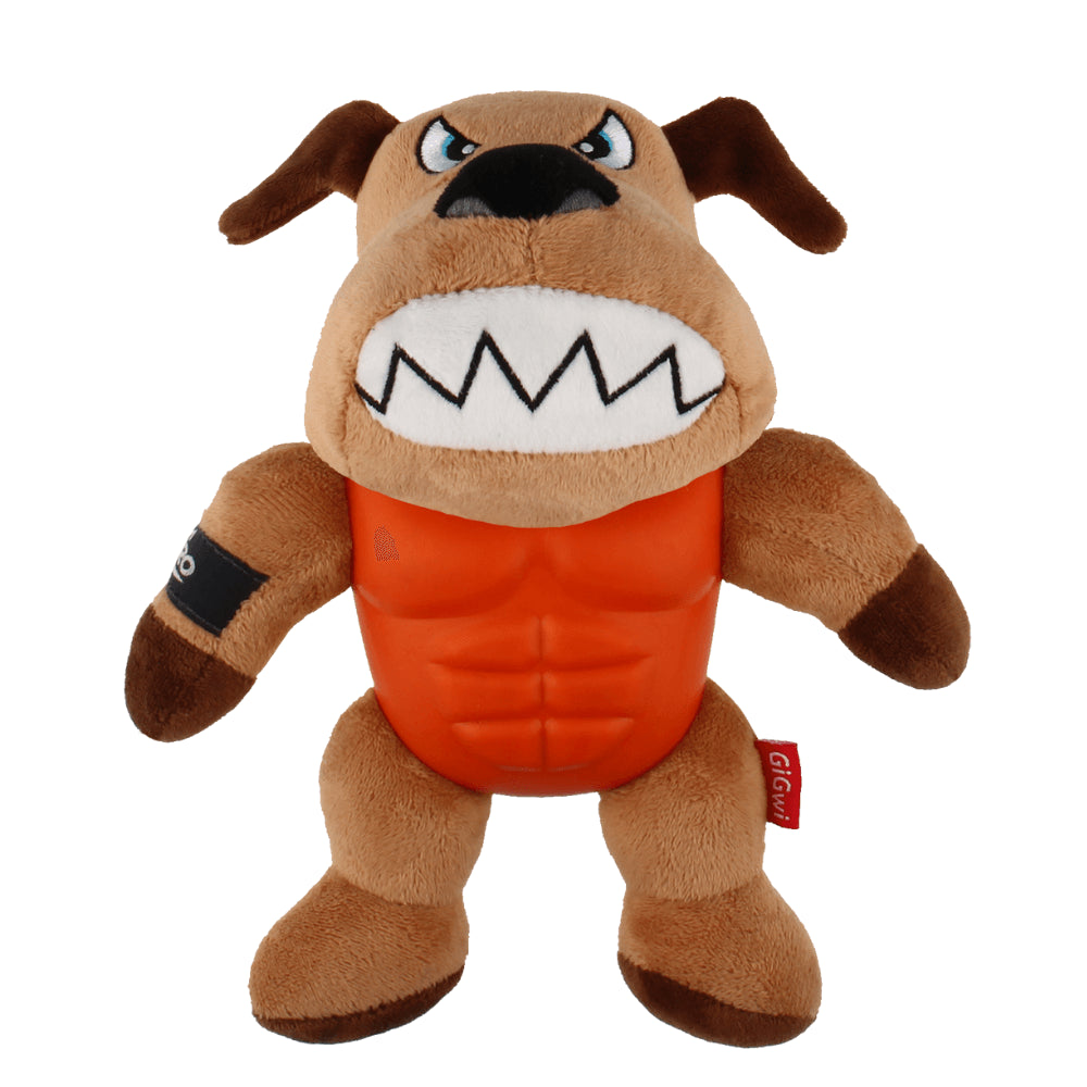 Gigwi Im Hero Armour Dog Plush With Squeak Dog Toy