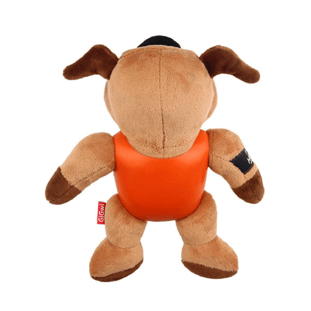 Gigwi Im Hero Armour Dog Plush With Squeak Dog Toy