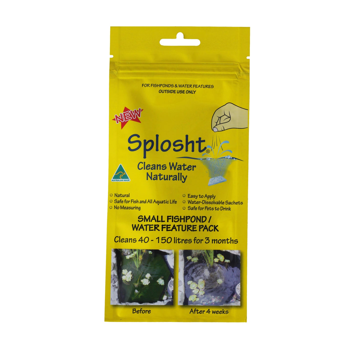 Splosht Water Cleaner Pack For Small Fishpond