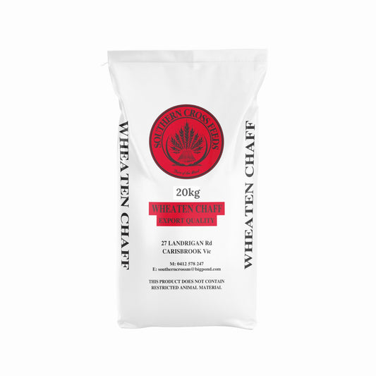 SCF Wheaten Chaff 20kg Poly Woven Bag