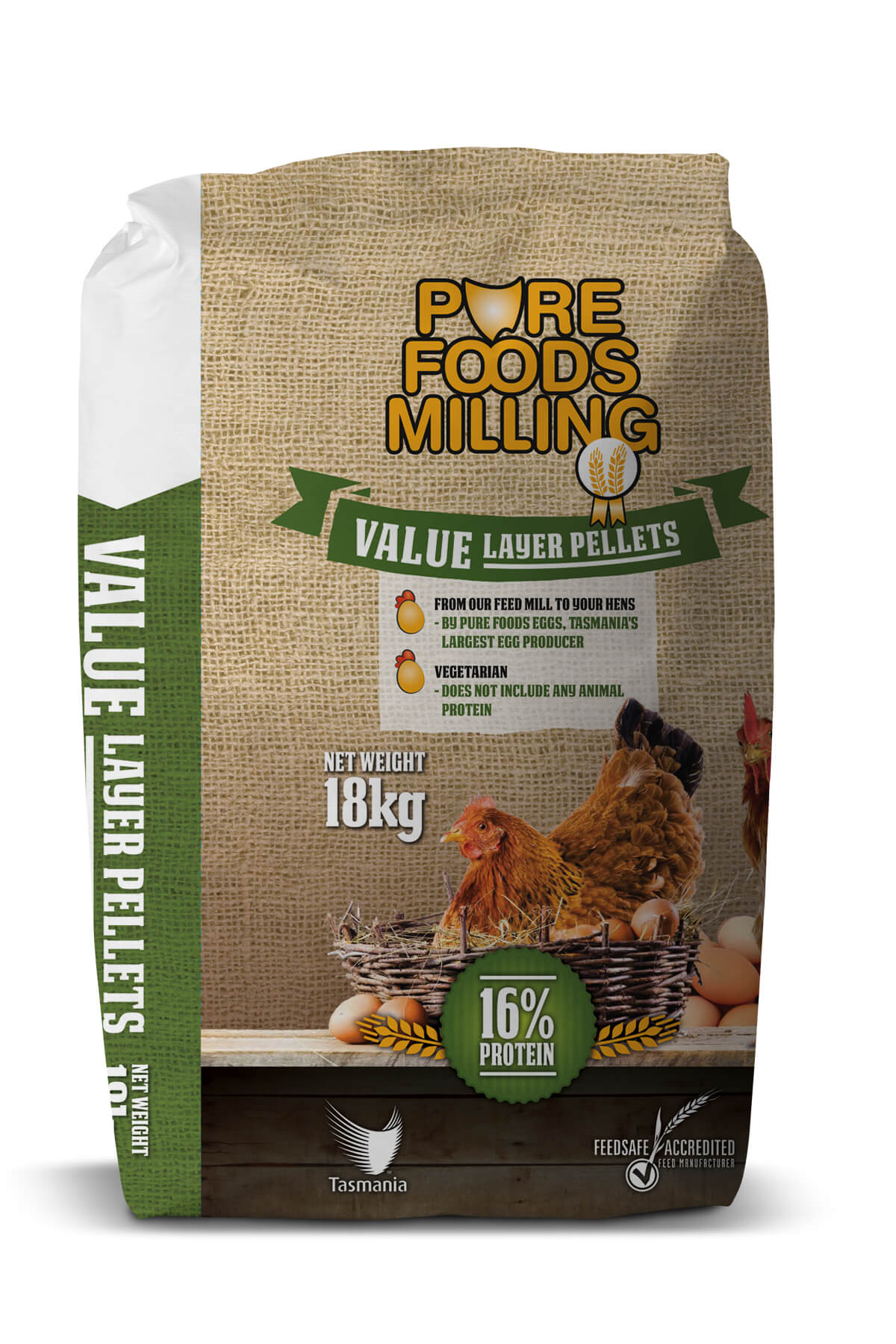 Pure Foods Milling Value Layer Pellets 16% 18kg