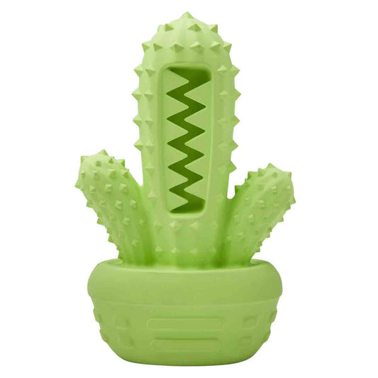 Lexi & Me Dental Cactus Rubber Dog Toy