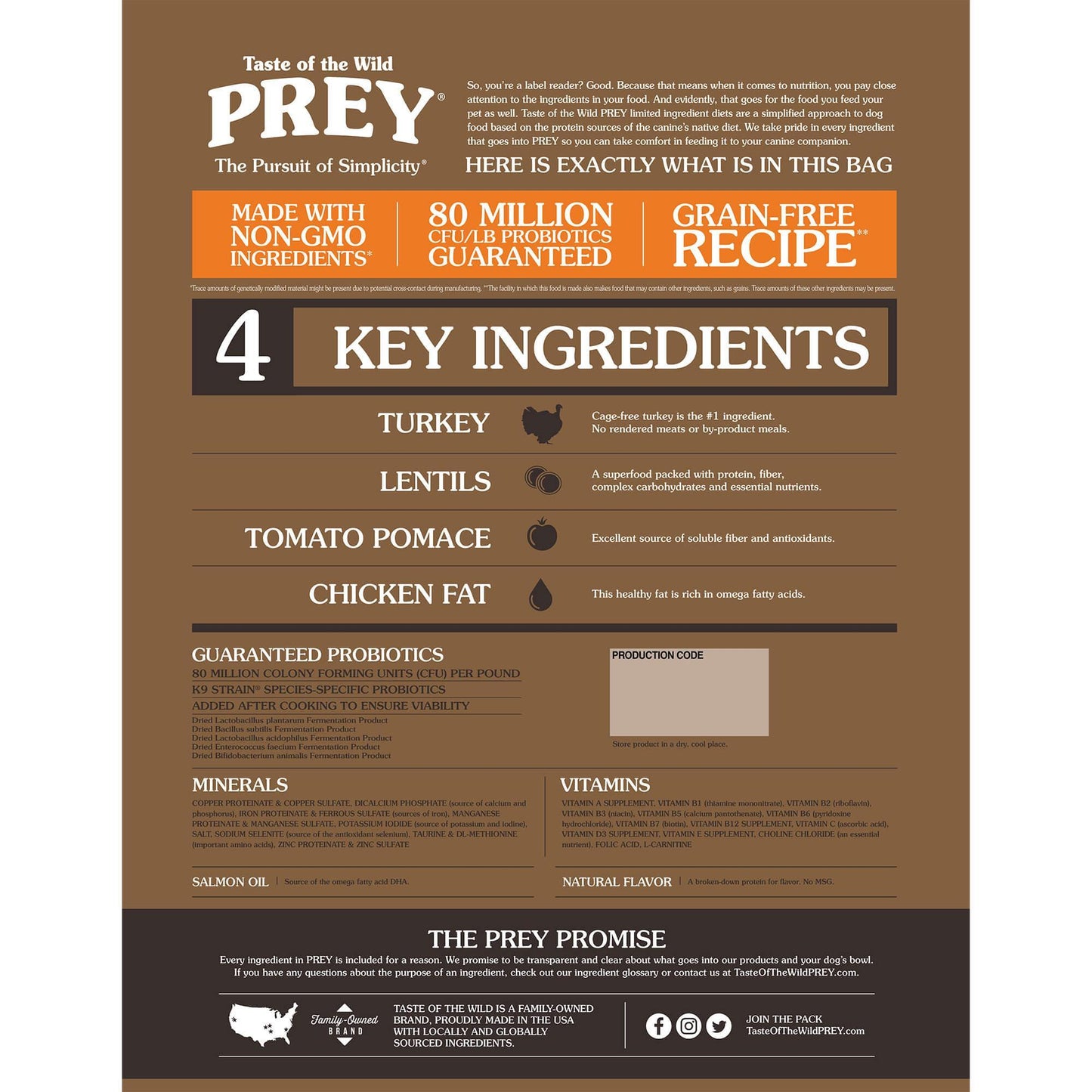 Taste of the Wild Prey Turkey Dry Dog Food