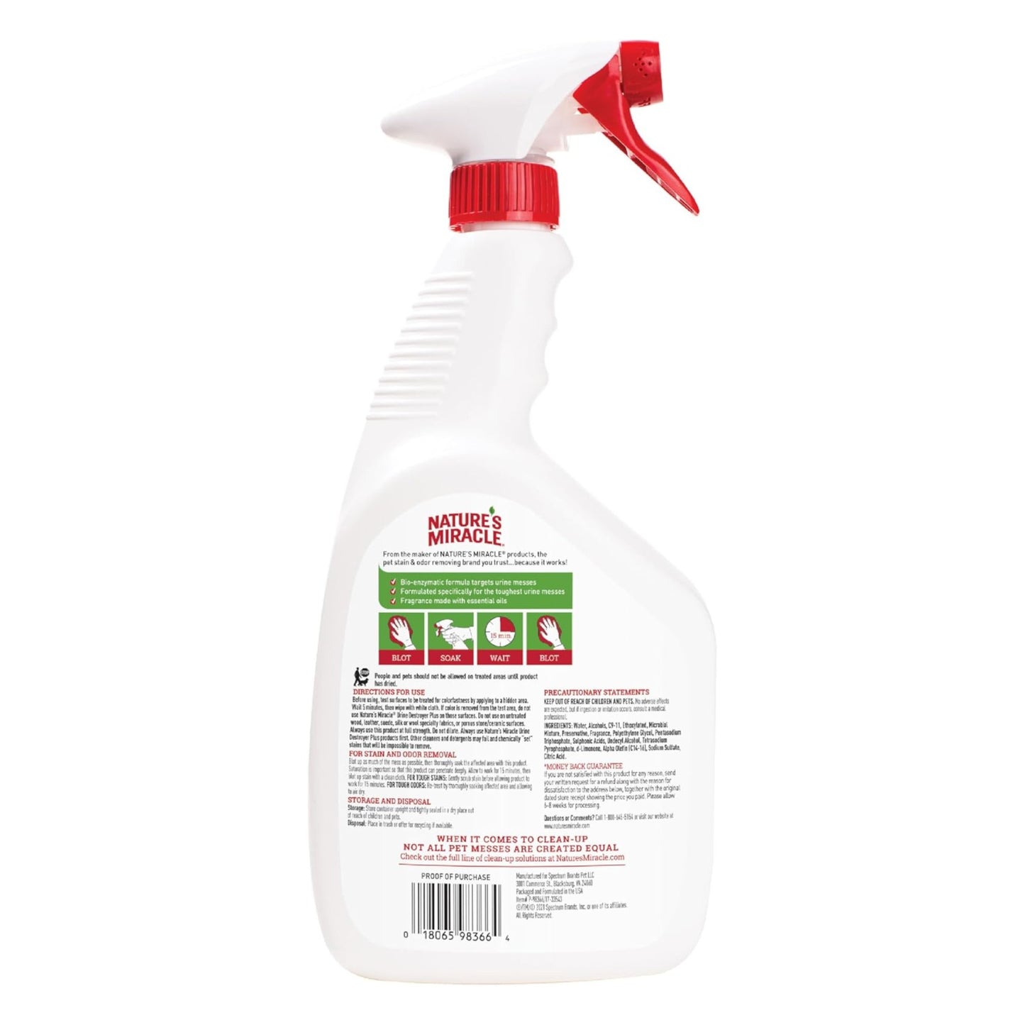 Nature's Miracle Dog Urine Destroyer Plus Spray