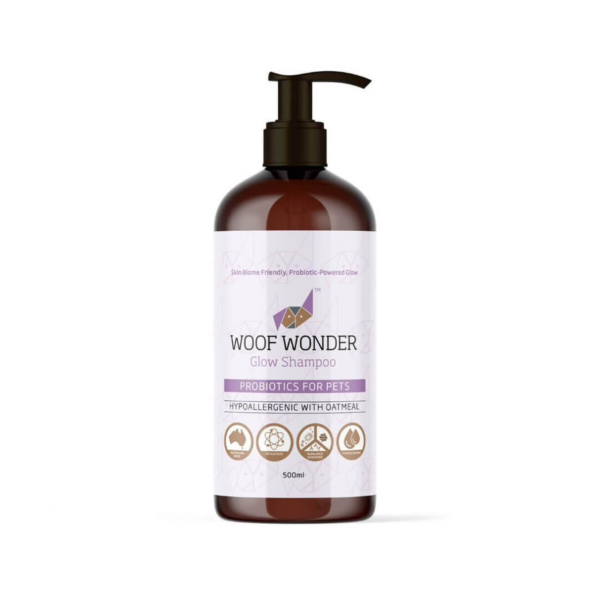 Woof Wonder Glow Shampoo Probiotics for Pets 500ml