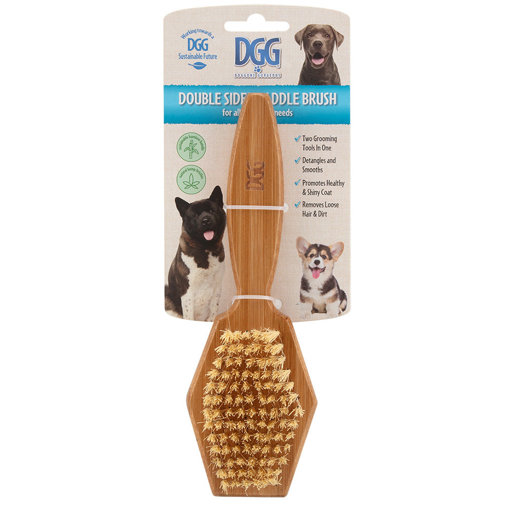 DGG Double Sided Hemp Bristle & Pin Paddle Brush