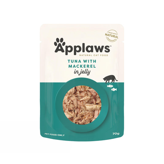 Applaws Natural Tuna with Mackerel in Jelly Wet Cat Food  Pouch