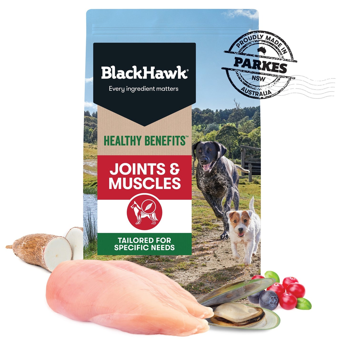 Black Hawk Healthy Benefits Joints Muscles Dry Dog Food
