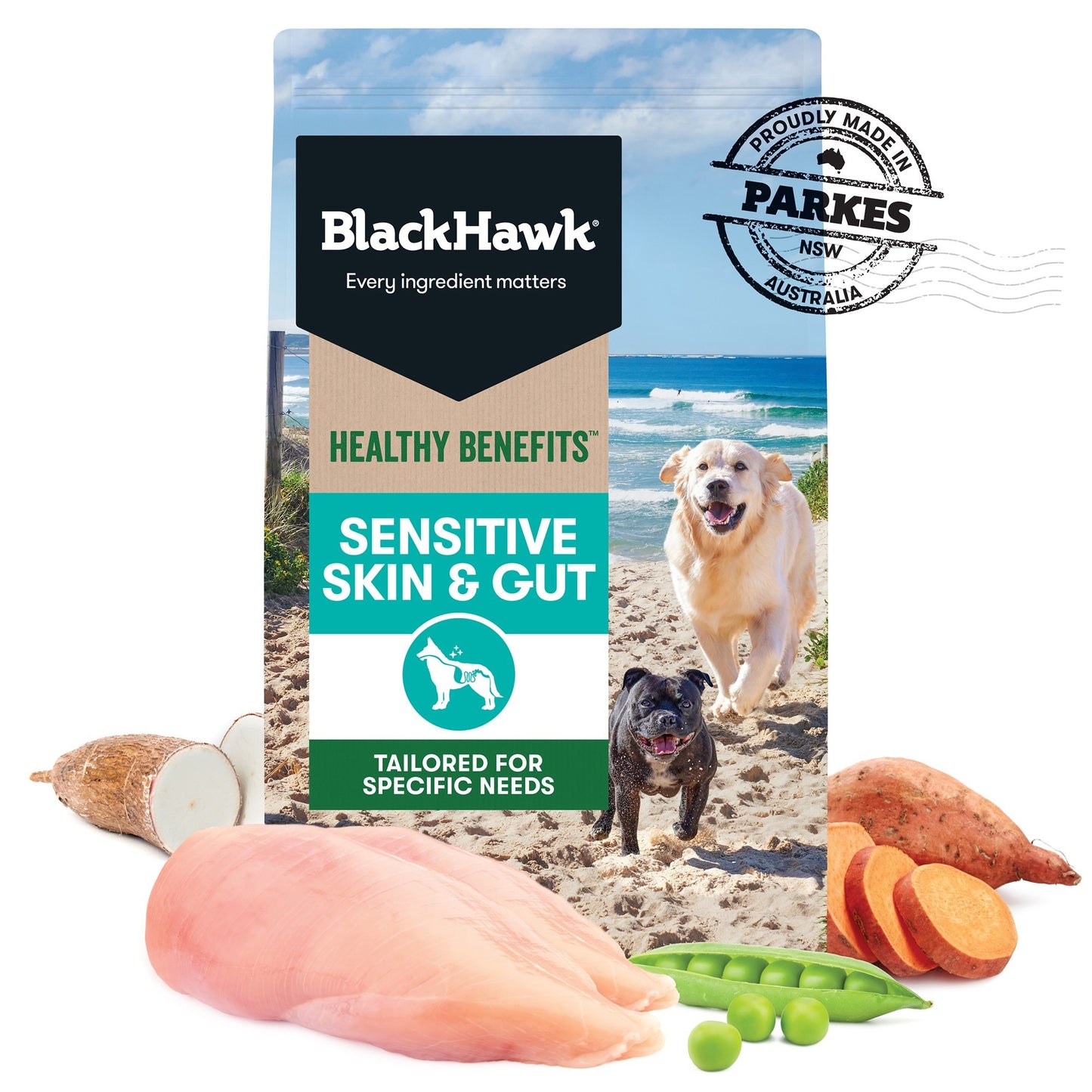 Black Hawk Healthy Benefits Sensitive Gut Dry Dog Food