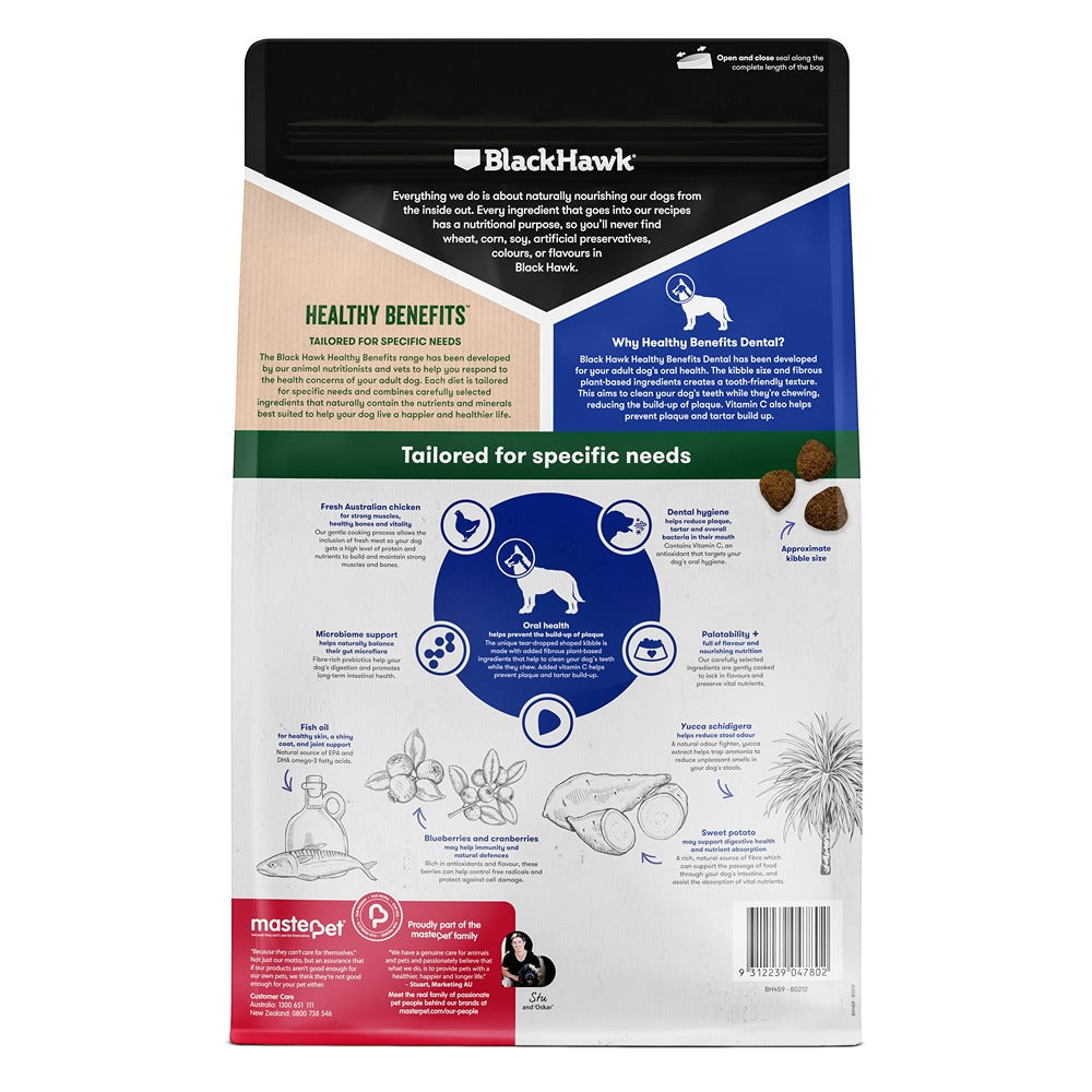 Black Hawk Healthy Benefits Dental Dry Dog Food