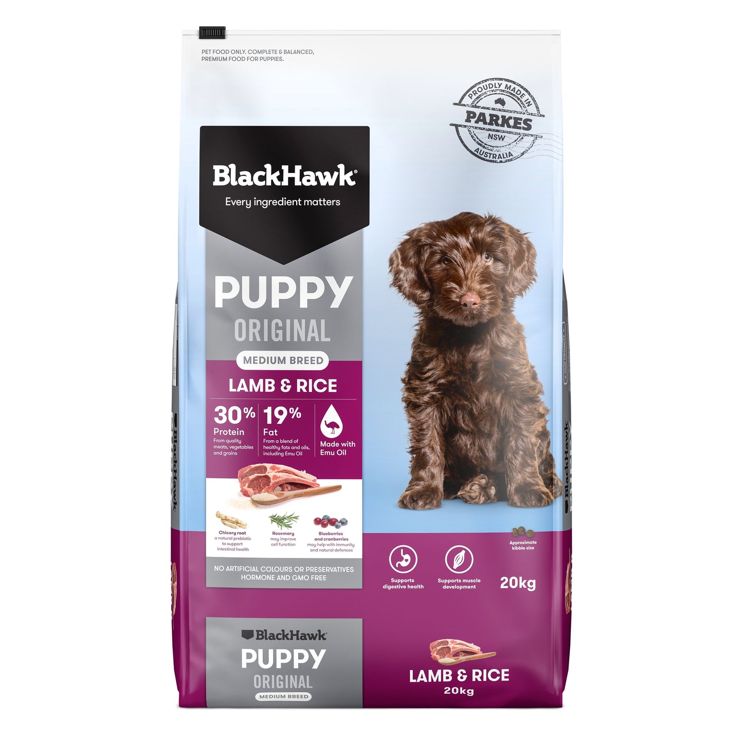 Black Hawk Puppy Lamb & Rice Medium Breed Dry Dog Food