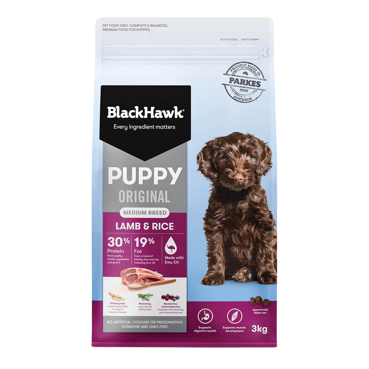 Black Hawk Puppy Lamb & Rice Medium Breed Dry Dog Food