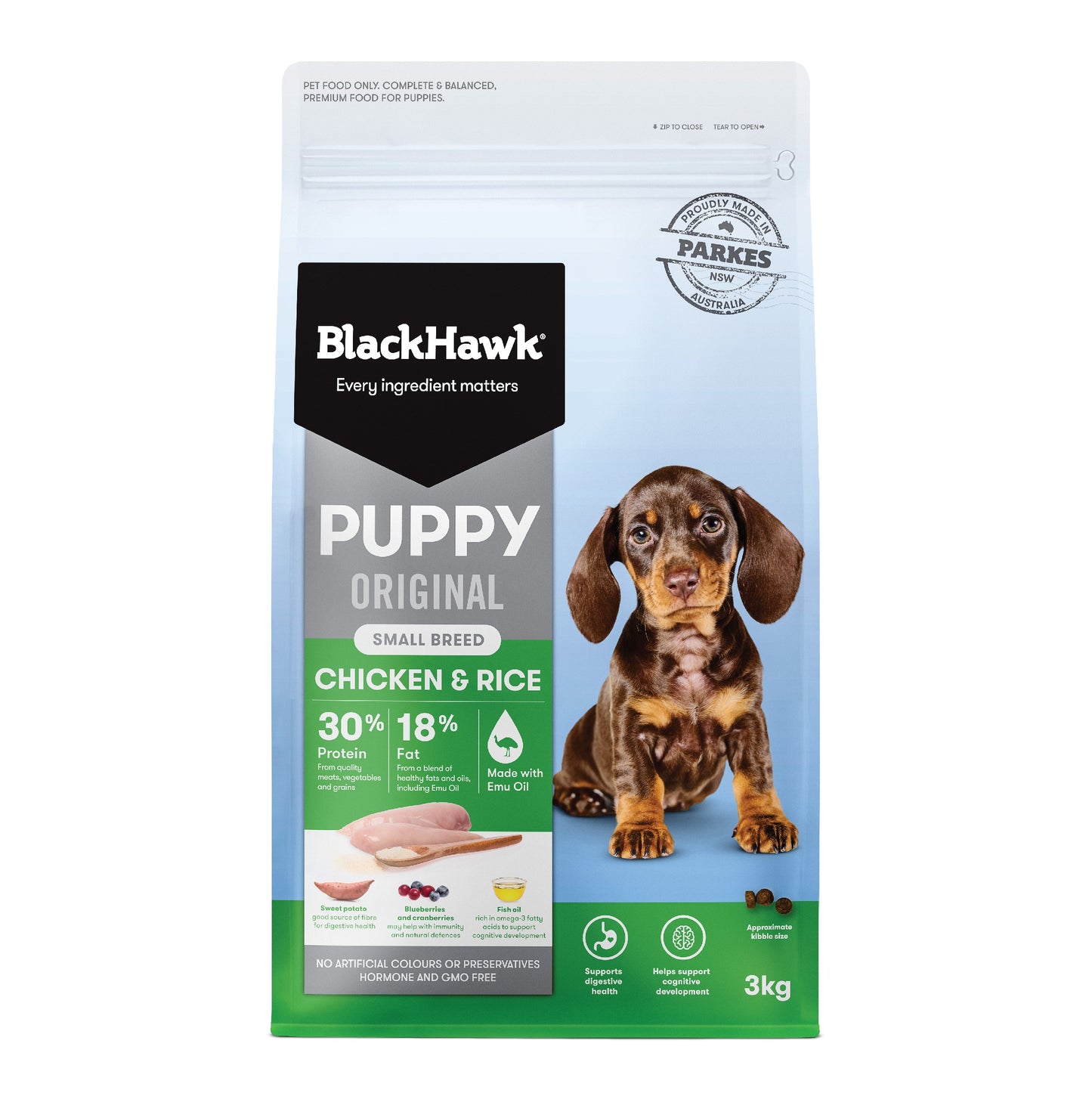 Black Hawk Puppy Chicken & Rice Small Breed Dry Dog Food