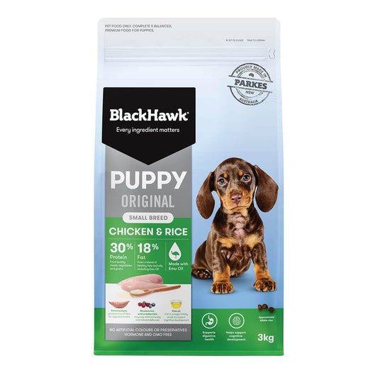 Black Hawk Puppy Chicken & Rice Small Breed Dry Dog Food