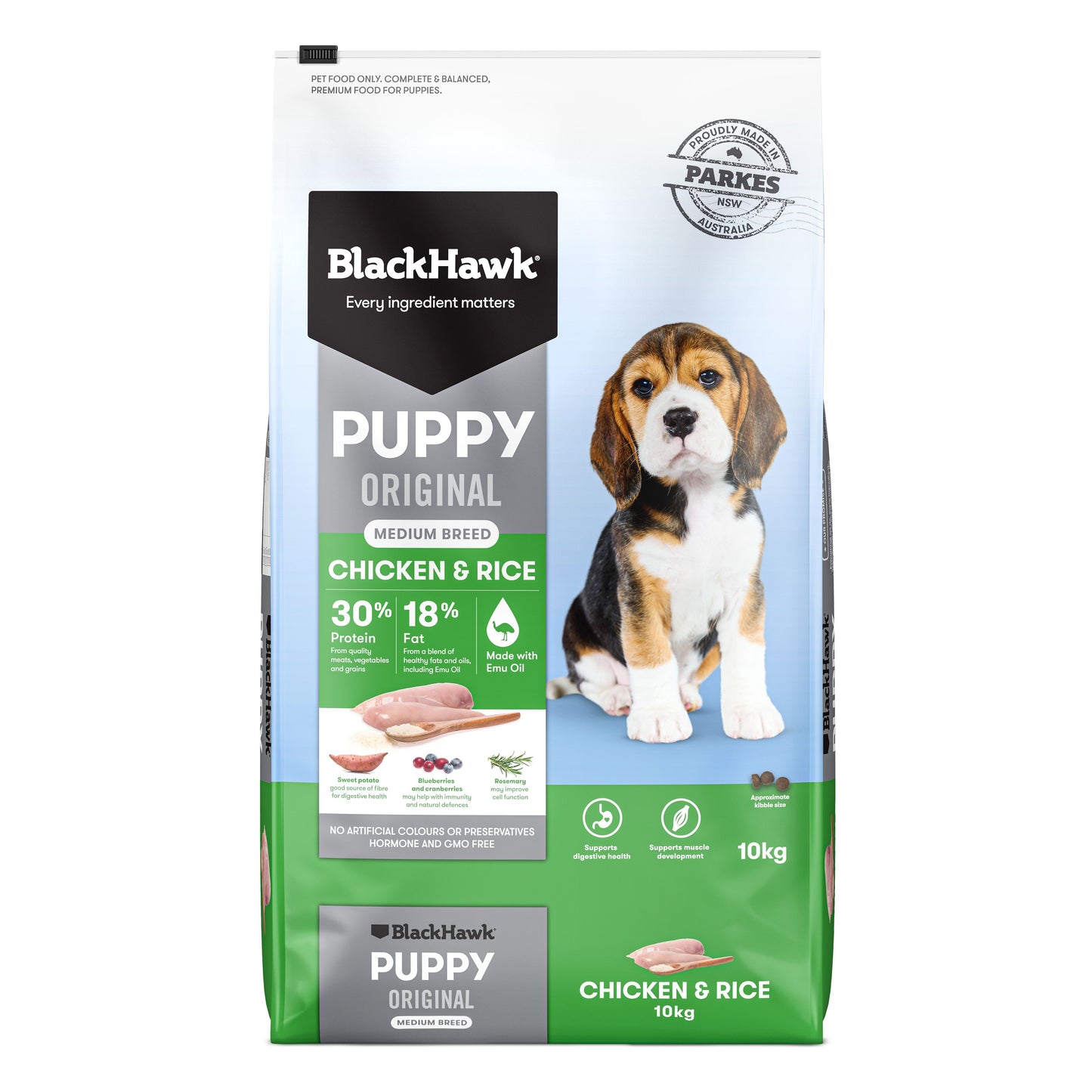 Black Hawk Medium Breed Chicken & Rice Puppy Dry Dog Food