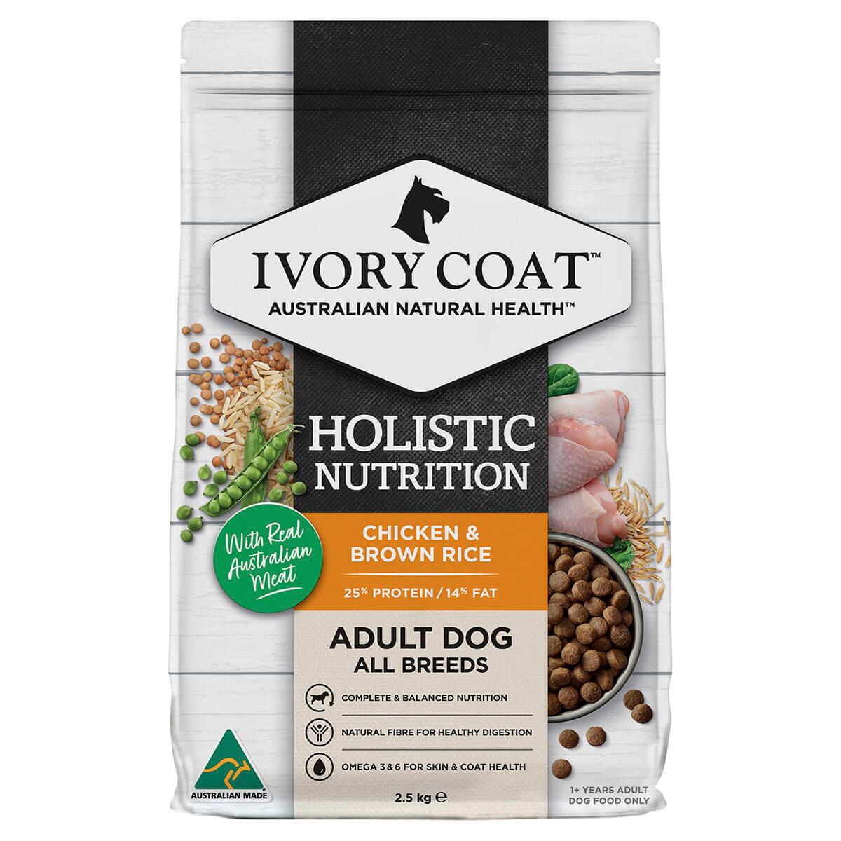 Ivory Coat Holistic Nutrition Adult Chicken & Brown Rice Dry Dog Food