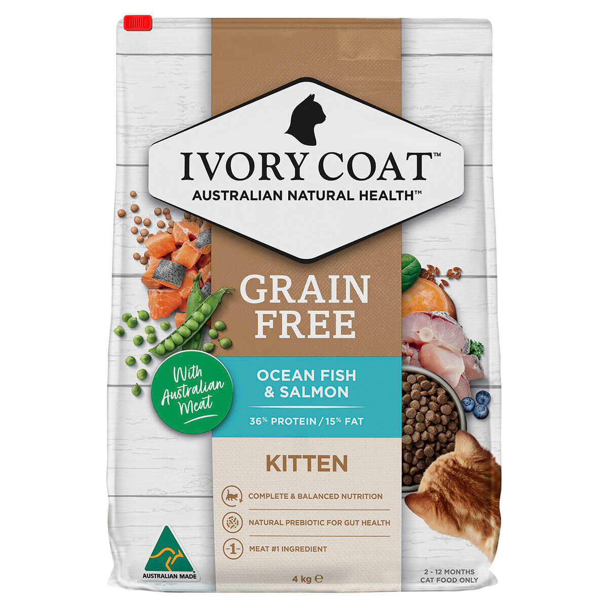 Ivory Coat Grain Free Dry Kitten Food Ocean Fish & Salmon